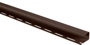 Планка "J - trim", Альта-Сайдинг,  3000 мм, цвет Коричневый