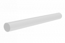 Труба водосточная с муфтой ПВХ, цвет Белый, 4м