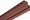 Планка "внутренний угол" красно-коричневая Т-13  -  3,00м. "BH"